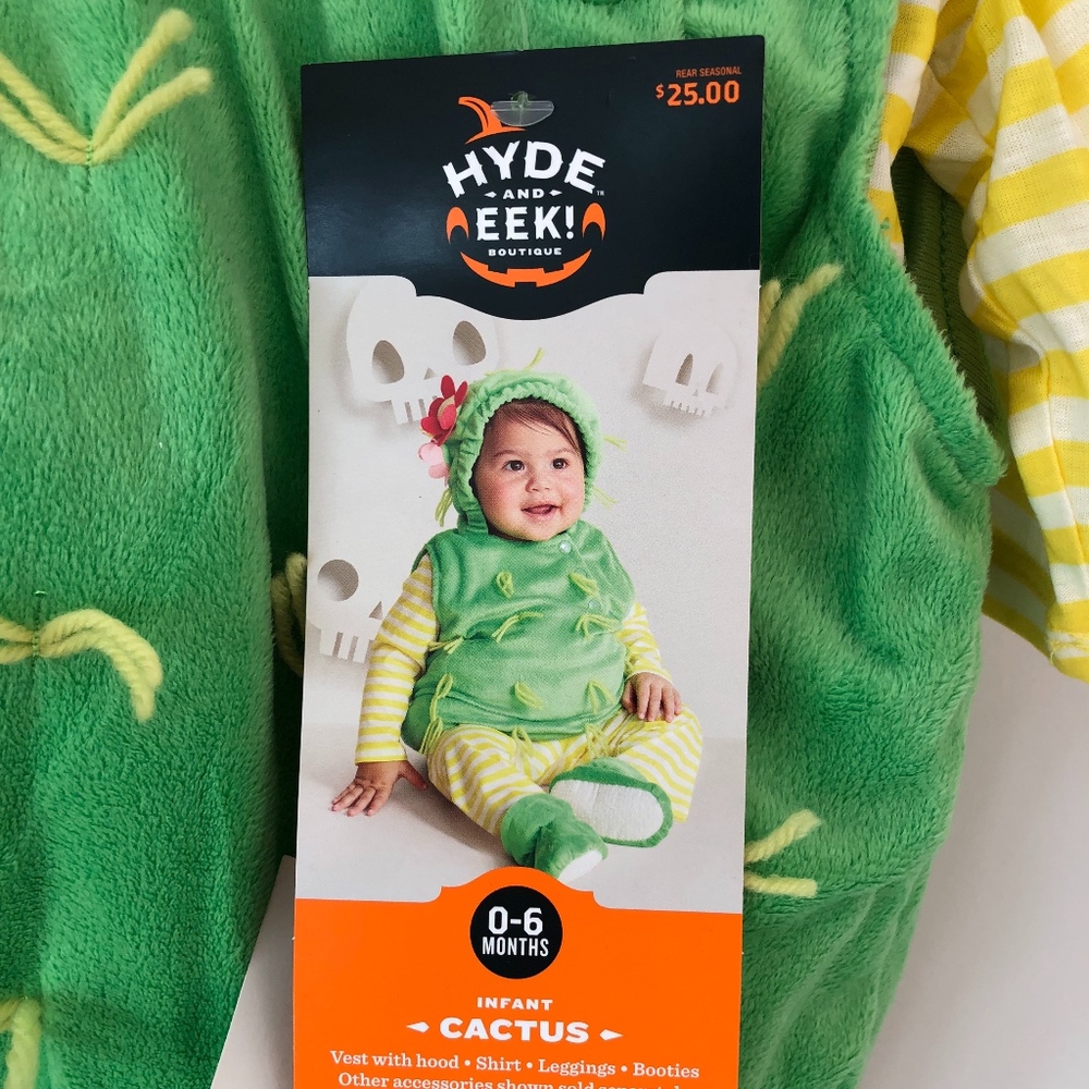 NWT HYDE & EEK Infant Plush Cactus Costume Set 🌵